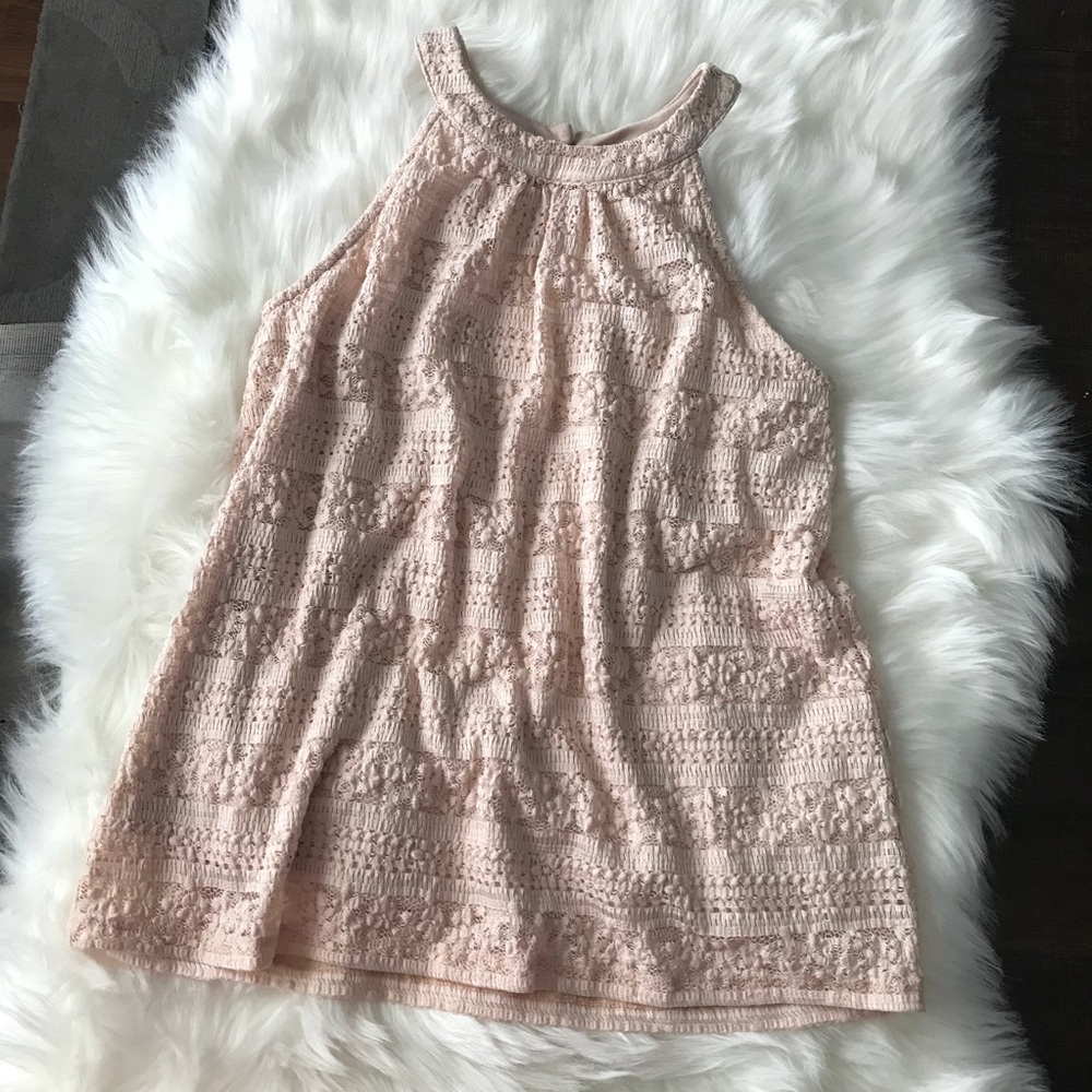 Blush Pink Lace Top